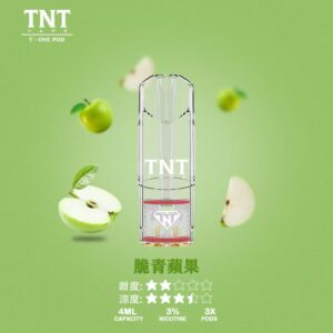 TNT煙彈脆青蘋果口味包裝示意圖