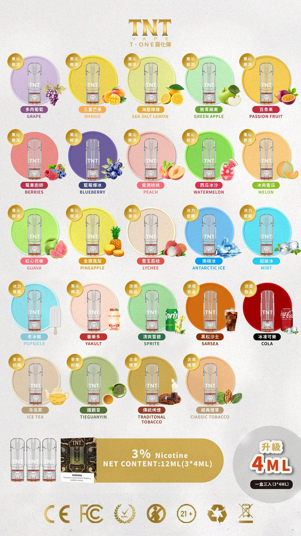 TNT煙彈口味
